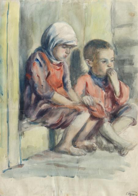 Ингер Г.Б. Брат и сестра. Серия "Дети войны". 1943 Ингер Г.Б. Брат и сестра. Серия "Дети войны". 1943